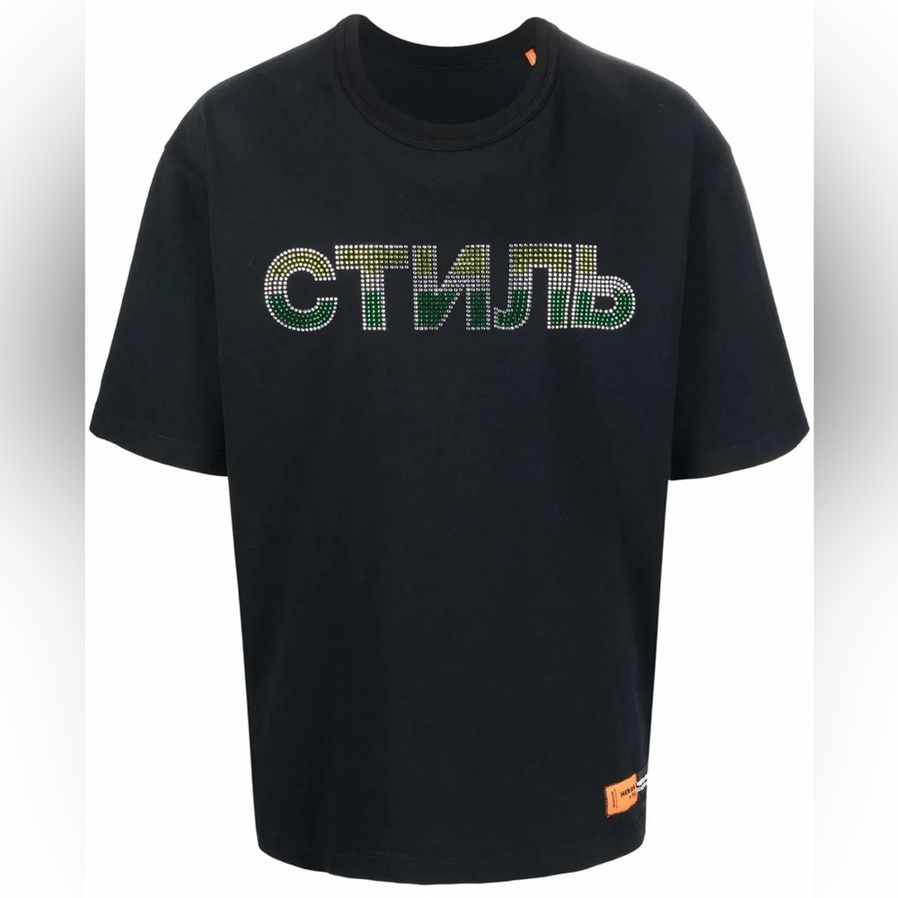 Heron Preston СТИЛЬ rhinestone-embellished T-shirt S